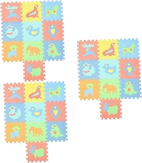 Toyvian 3 Conjuntos De Espuma Anti-Queda Para Crianças Tapete De Brincar Para Crianças Telhas De Espuma De Eva Tapete De Chão Para Bebês Quebra-Cabeça De Chão Para Crianças Tapete De