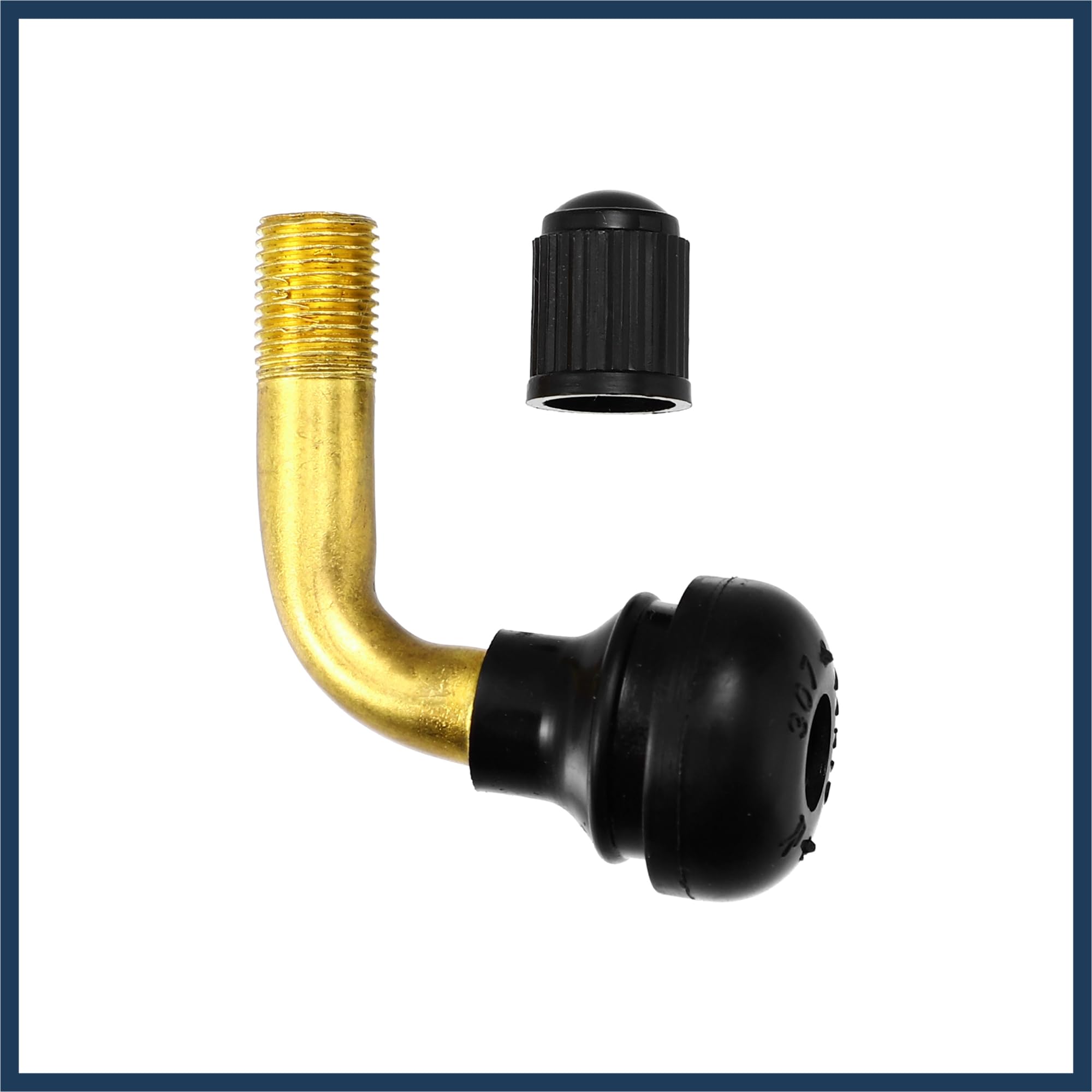 Lot de 20 valves de pneu de voiture PVR70 coudées à 90 degrés Design élégant