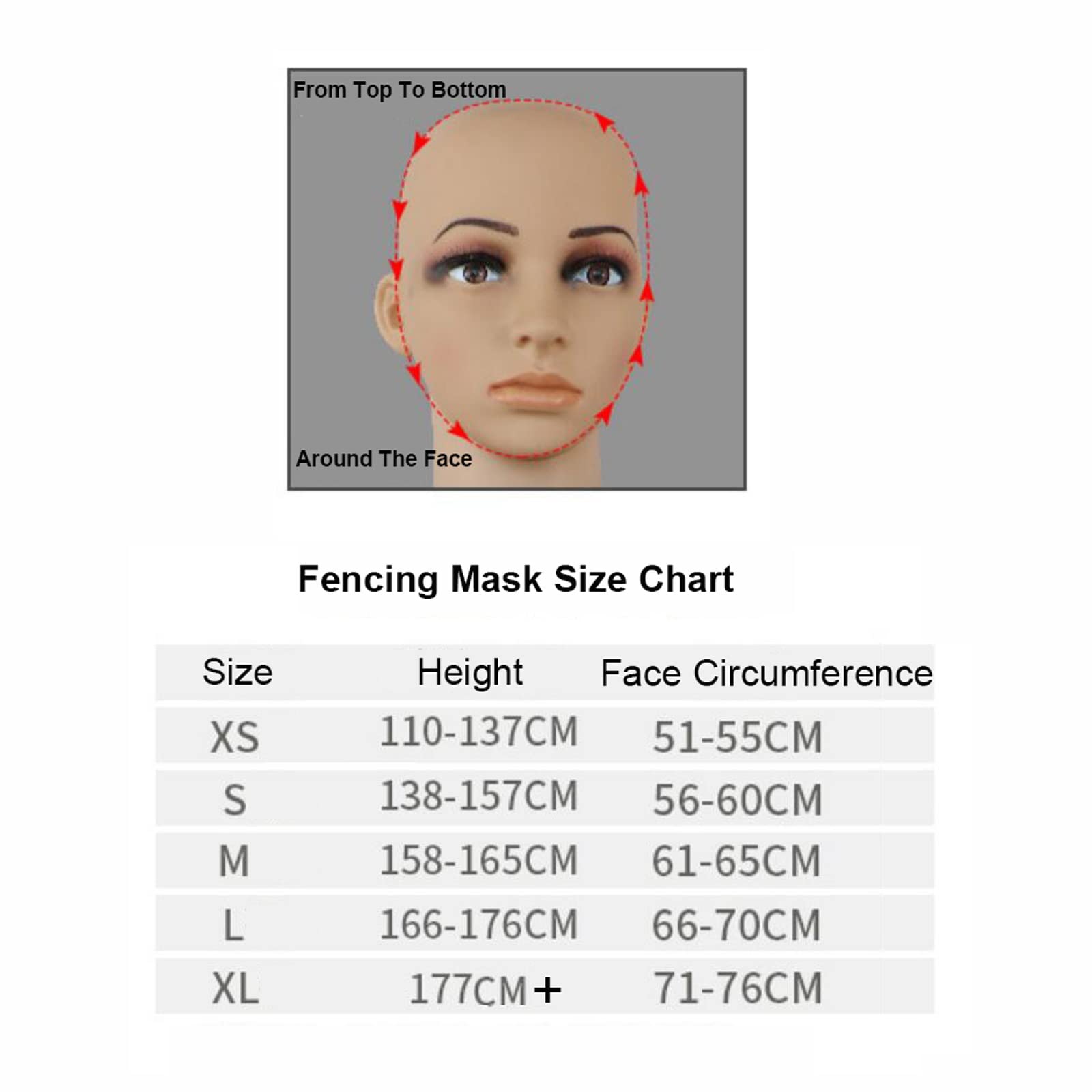Fencing Helmet Fencing Hat 350N Fencing Training Equipment(350N (Dismantling),Medium)