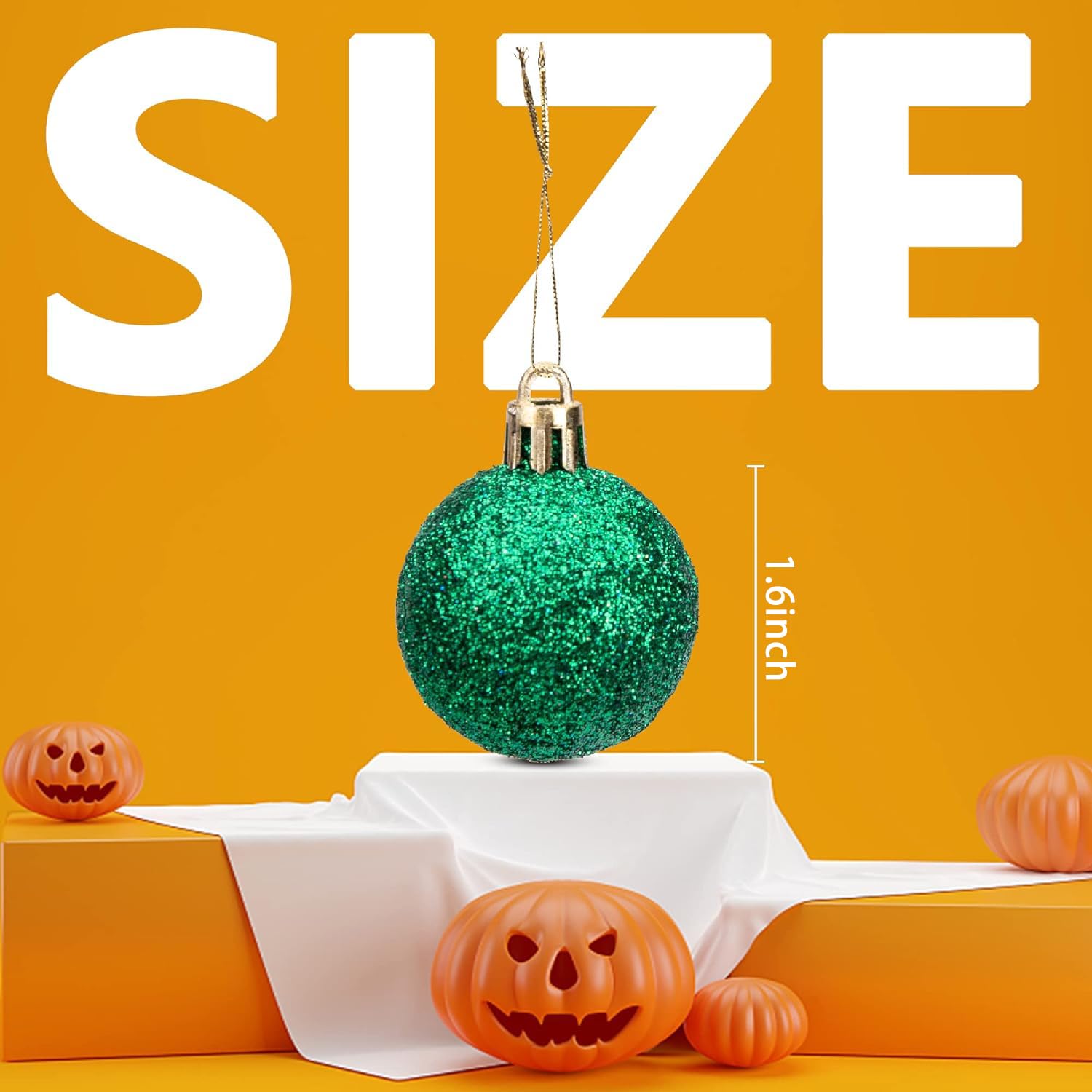 Décorations Halloween Pour Arbre - Boules Incassables Avec Fantômes, Citrouilles, Sorcières - 24,5 Cm - Polypropylène
