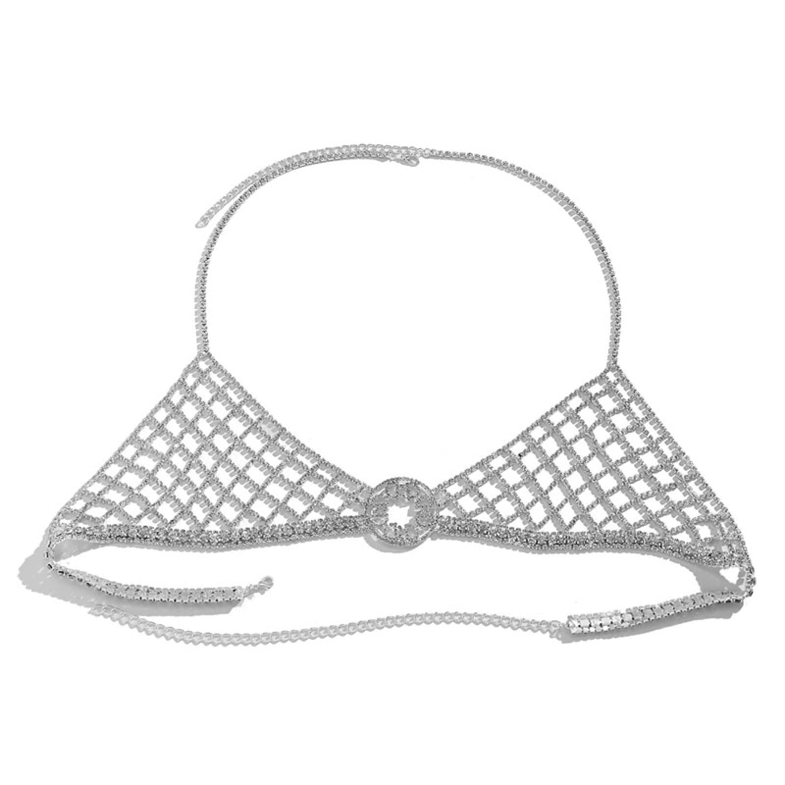 Chain Belt Körperkette Body Chain Kettenschmuck Körper ​Schmuck Blingbling Mesh-Diamant-Set Dessous-Körperkette Frau Europäische Und Amerikanische Sexy Sex-Party-Dekorationen