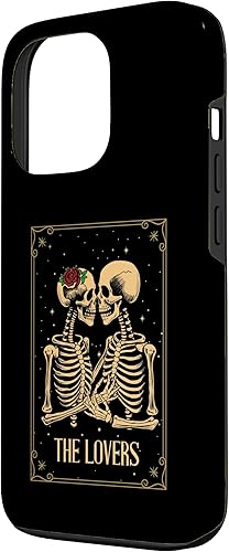 Miniatura 2 de iPhone 13 Pro The Lovers Skeleton Tarot Card Astrología Gótico Halloween Case