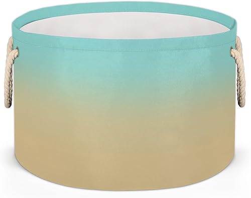 Vista 32 de Cesta de almacenamiento redonda grande de béisbol, canasta de almacenamiento circular plegable para béisbol, con asa para niños, manta de juguetes