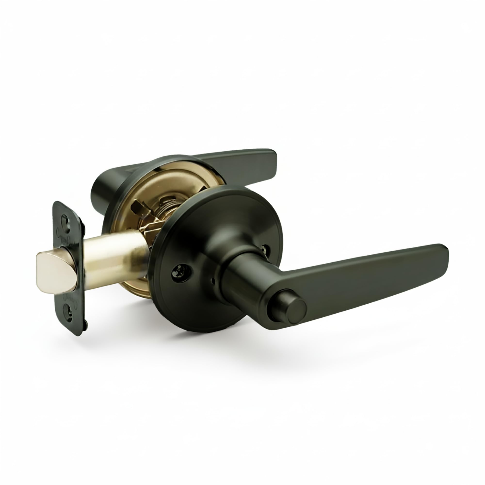 Satin Stainless Steel Door Lever - Privacy & Security -12