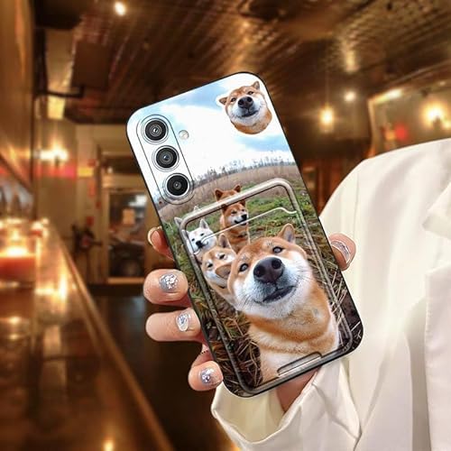 Phone Case Compatible with Samsung Galaxy S26, Cat Shockproof Cartoon Dog Cover Durable Card sleeve Silicone TPU Graffiti Full w