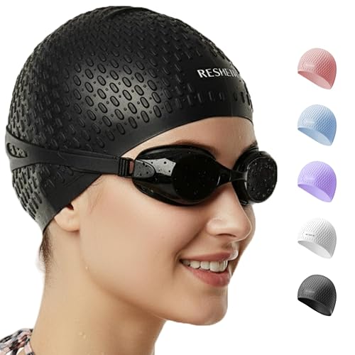 Extra Large Swim Cap for Women with Long & Curly