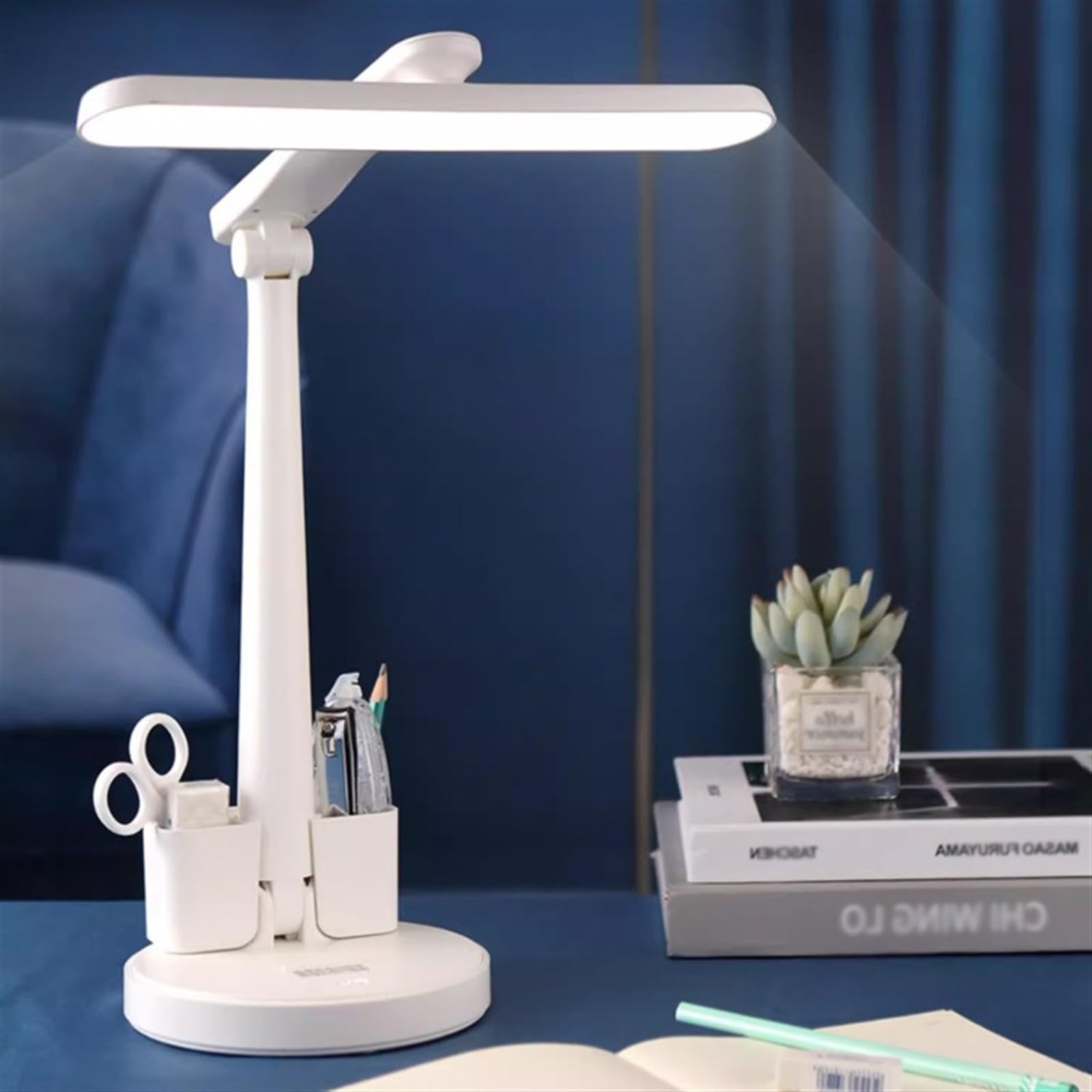 Lampada da Scrivania Lampada da scrivania, Lampada da scrivania a LED for ufficio domestico, Lampada da tavolo touch con 3 modalità colore e attenuazione continua, Luce da scrivania dimmerabile con po