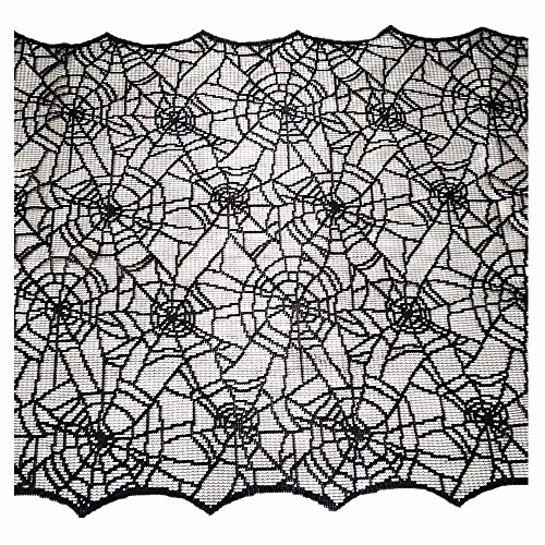 Ibohr Halloween Table Runner With Spider Web Lace Festival Table Runner Halloween Table Decoration For Parties & Gatherings, 100% Polyester, 18 X 72 Inch #TOP2