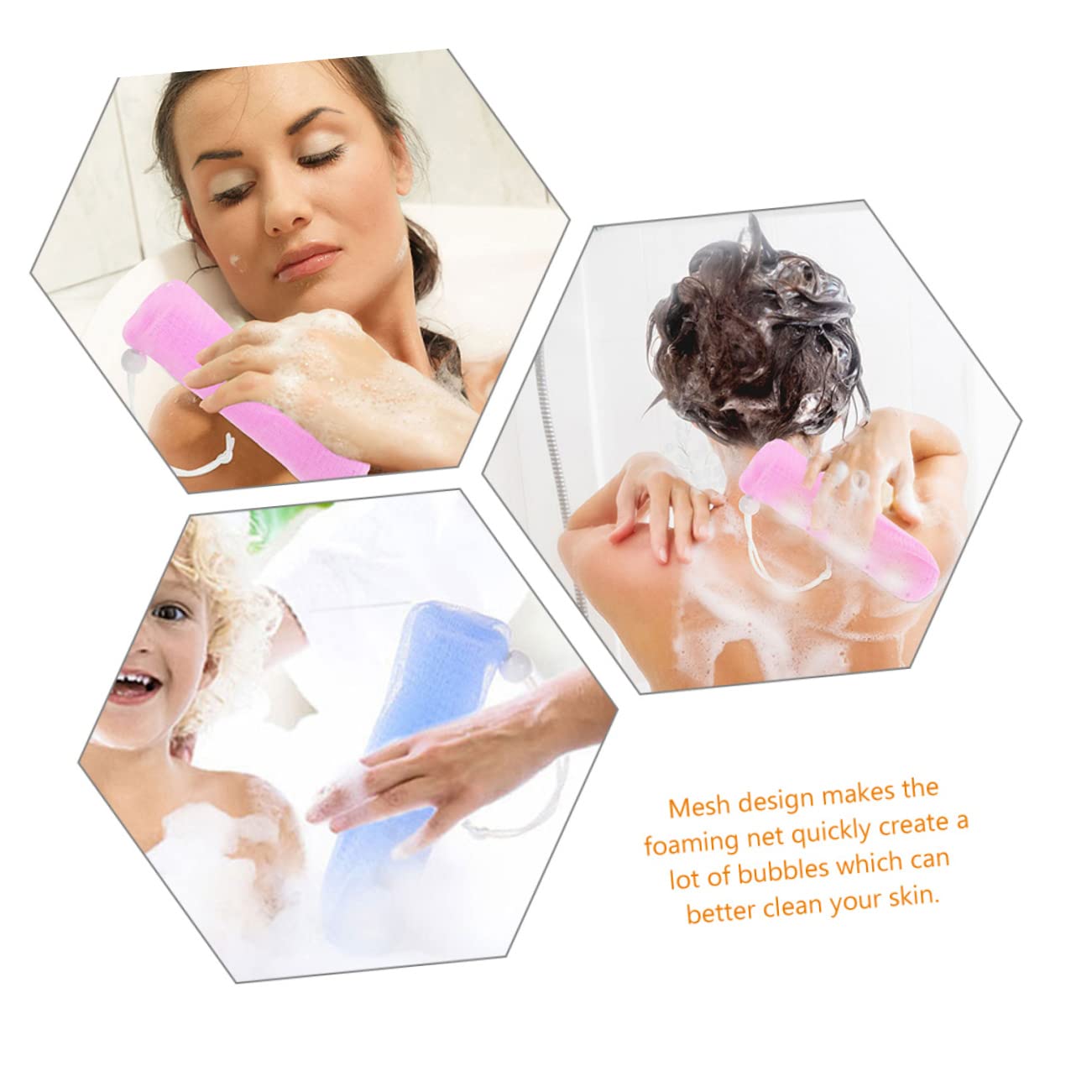 20pcs Exfoliating Soap Pouches Multi-layer Mesh Bags for Bar Soap Foam Net Bags for Shower and Bath