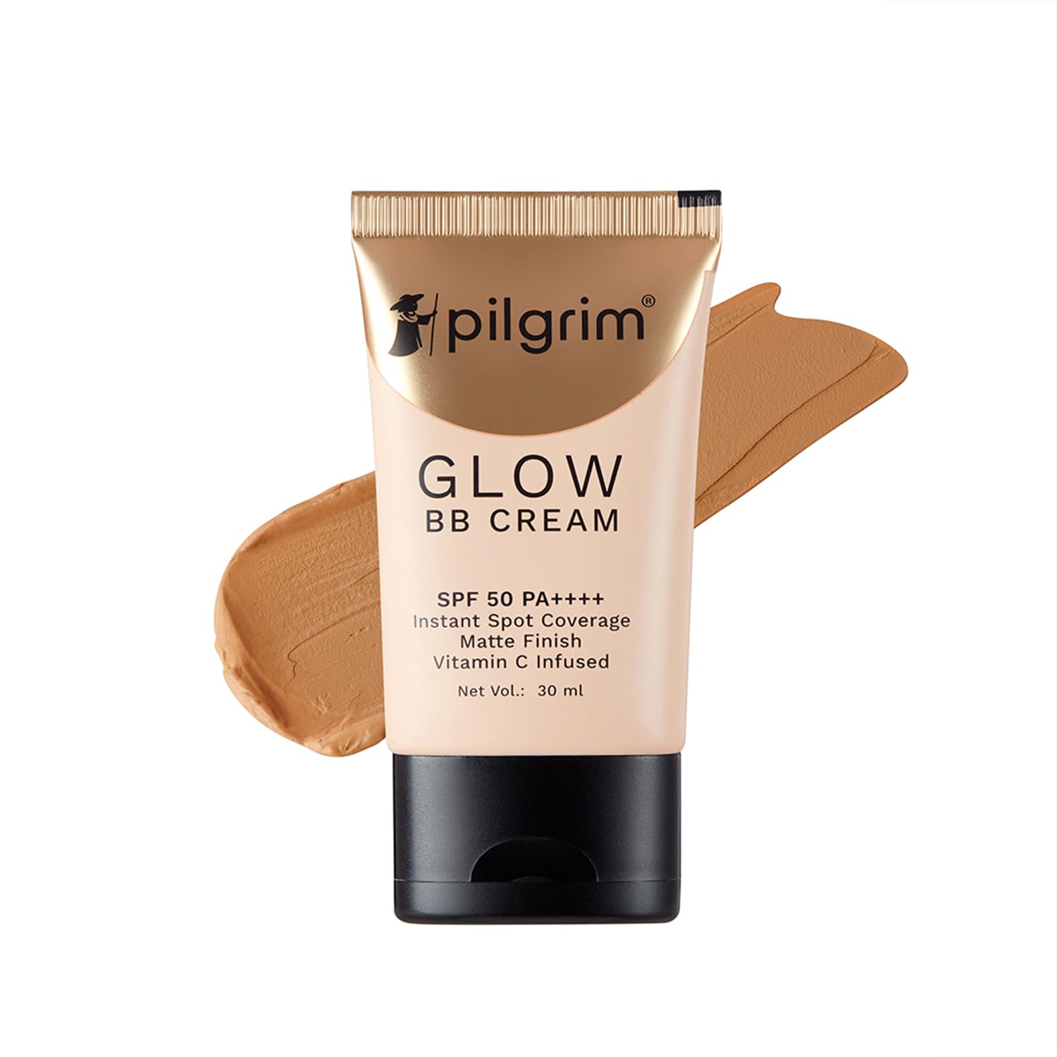 Pilgrim Almond Glow 3-In-1 Medium BB Cream SPF 50 PA++++ With Niacinamide,