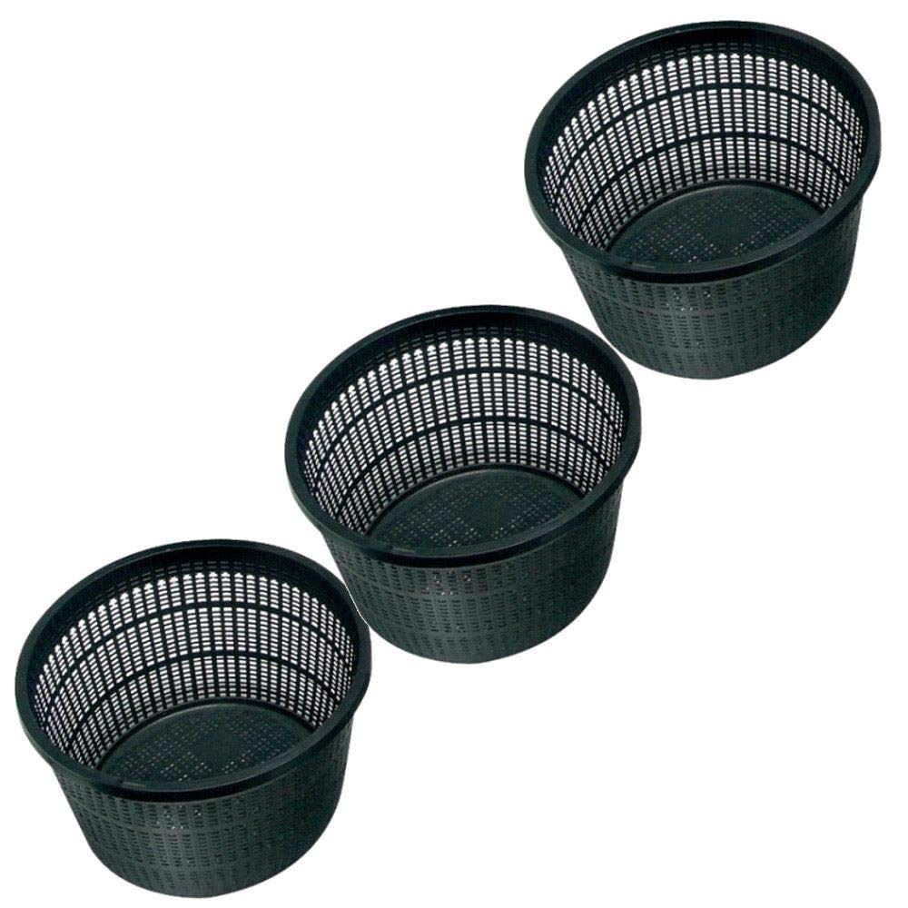 Pisces Pond Round Plant Basket 22 x 12cm - 3 Pack of Pond Planting Pot