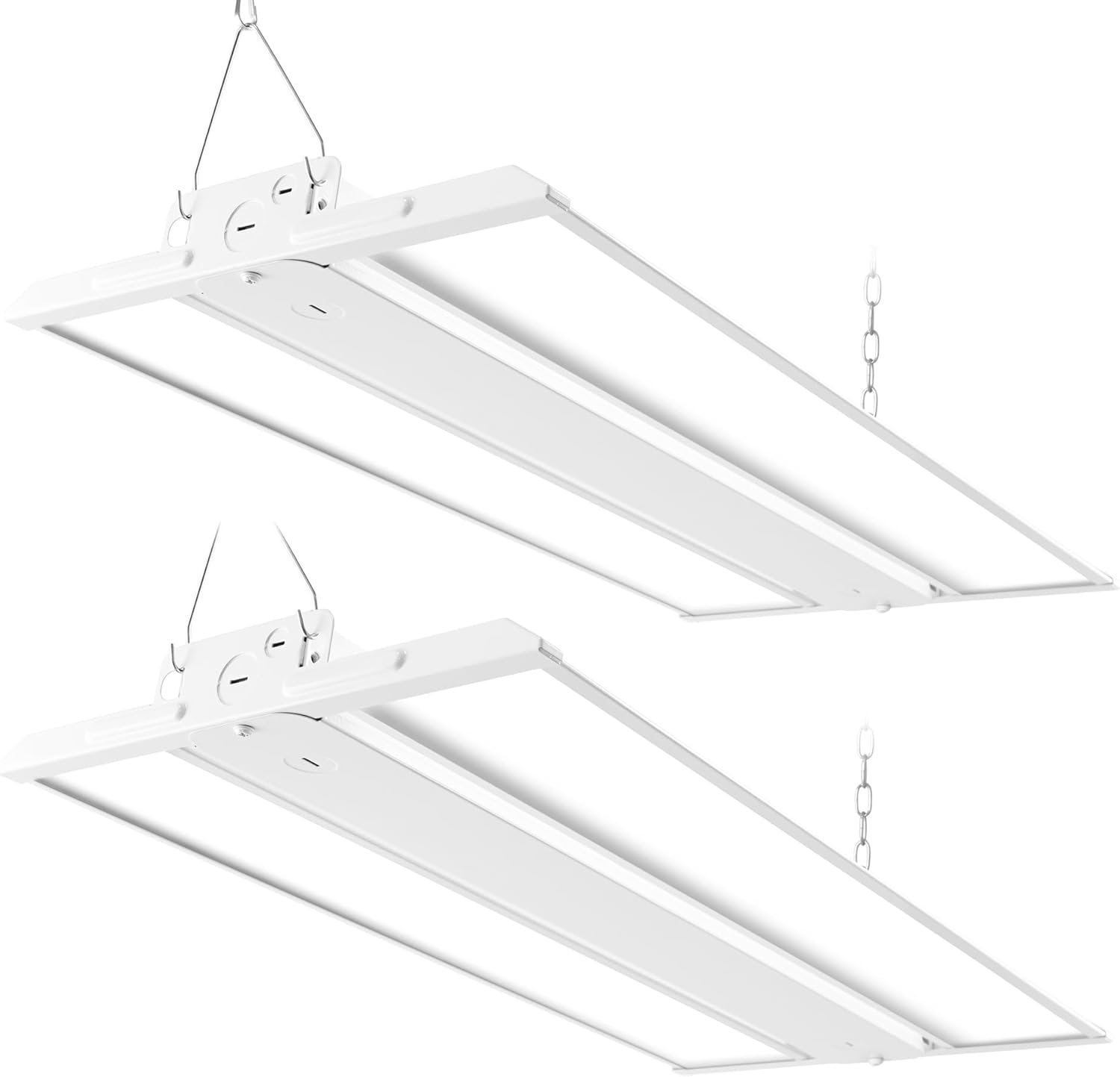 hykolity 2FT 150W LED Linear High Bay Shop Light, 20250 lm LED Shop Light Fixture, 135LM/W, 120-277V, 0-10V Dim, 5000K, Linear Hanging Light for Warehouse Workshops, UL Listed