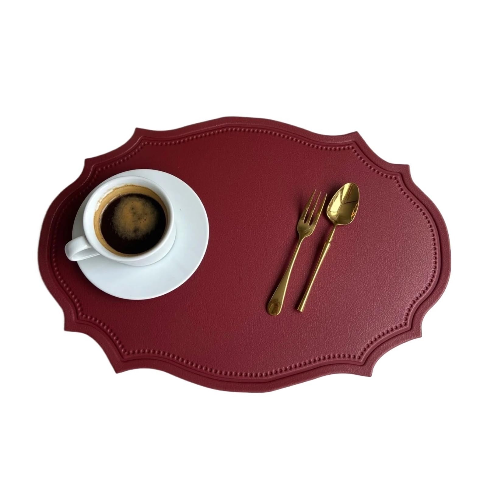 1/4/6 PIÈCES Napperon Ensemble Cuisine Table À Manger Tapis Vaisselle Café(Red,4pcs 30x43cm)