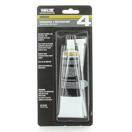 Yamaha Original OEM Yamalube Yamabond 4 Silicone Based Liquid Gasket Yamaha Part# Acc-YAMAB-ON-D4 - 1 2.5 Oz Tube
