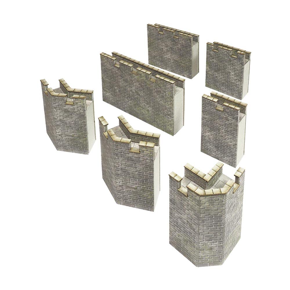 Metcalfe PO293 Castle Curtain Walls Card Kit