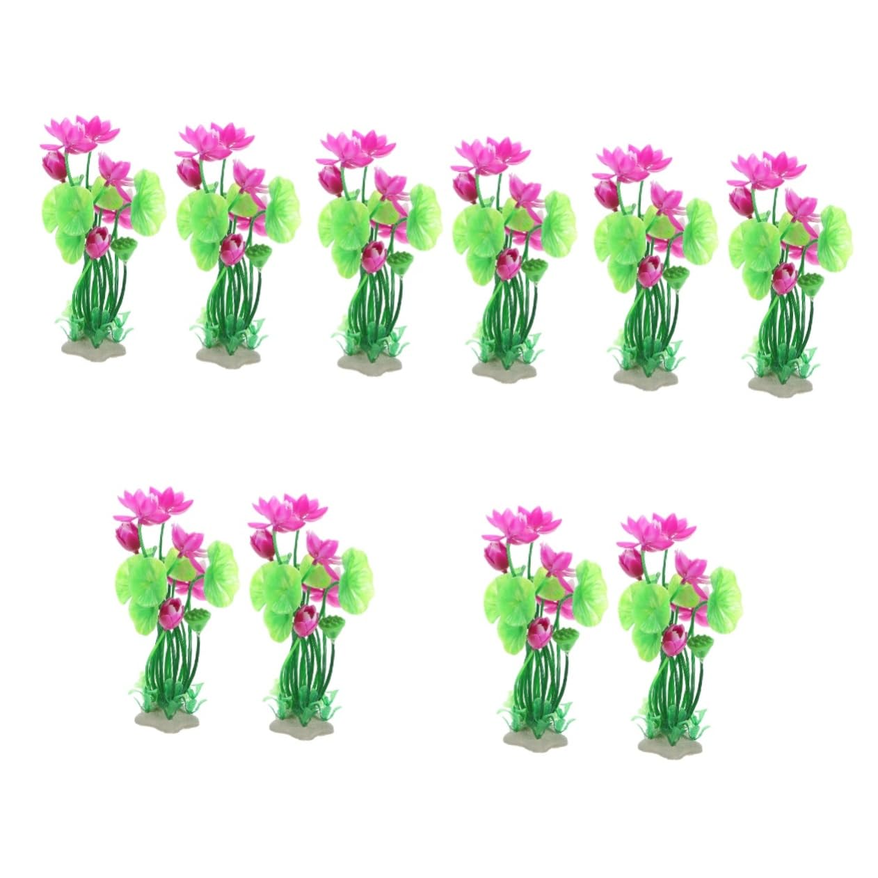 Chauffage d'aquarium et étang : fausses plantes avec kit de pots YARNOW, accessoires de bassin