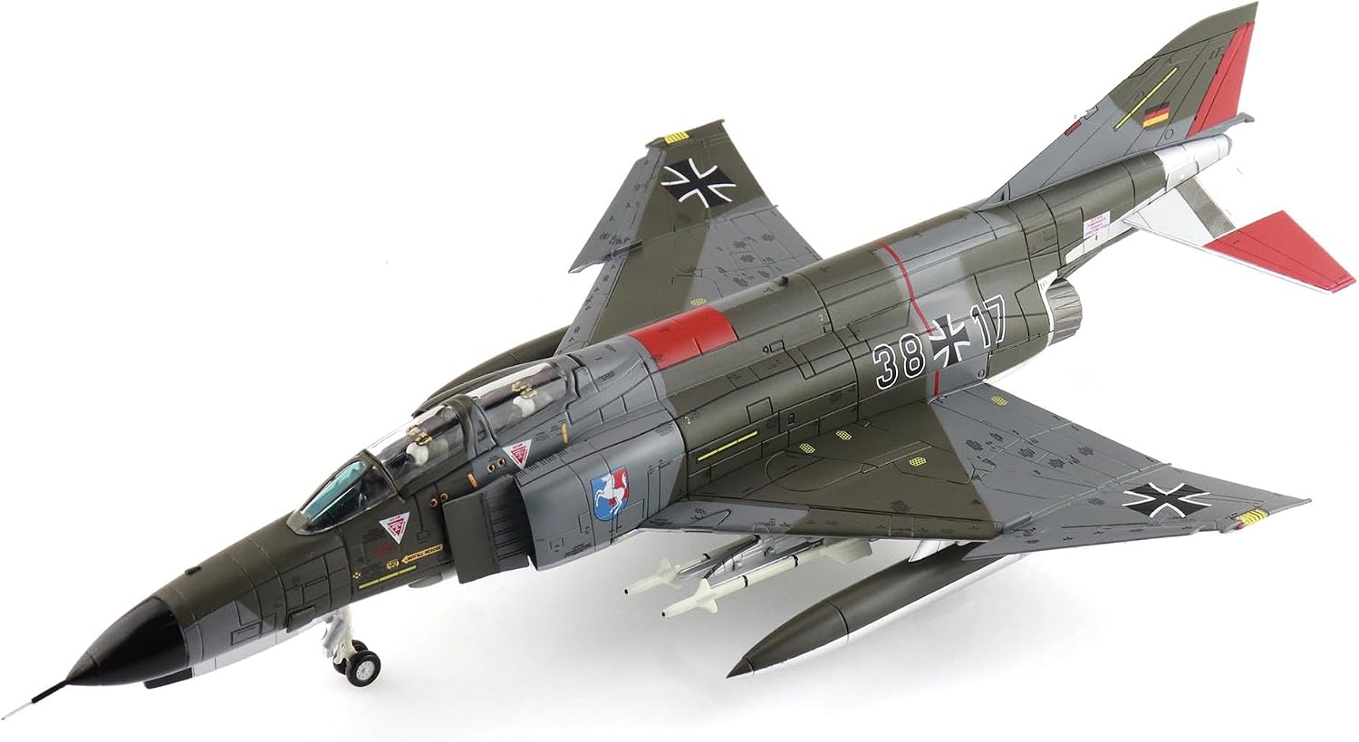 Hobby Master | 1:72 Scale Diecast Military Aircraft Replica | F-4F Phantom II, 38+17, JaboG Westfalen, 1981 | Model HA19098