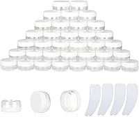 Vista 15 de 100 piezas de 10 gramos de contenedores de muestra, tarros vacíos de 10 ml con tapas, pequeños contenedores cosméticos, tarros de muestra mini con 8