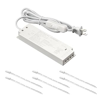 LUMILAND 30W LED Driver Low Voltage Transformer 100-120V AC to 12V DC, Power Supply for Indoor LED Lights, Constant Voltage LED Projects, ETL Listed, White