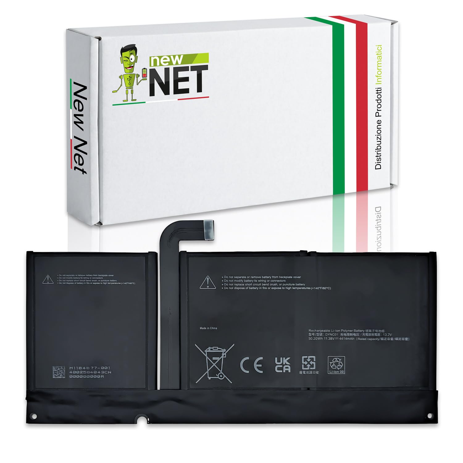 Batteria Notebook DYNC01 compatibile con Microsoft Surface Pro 8 11.38V