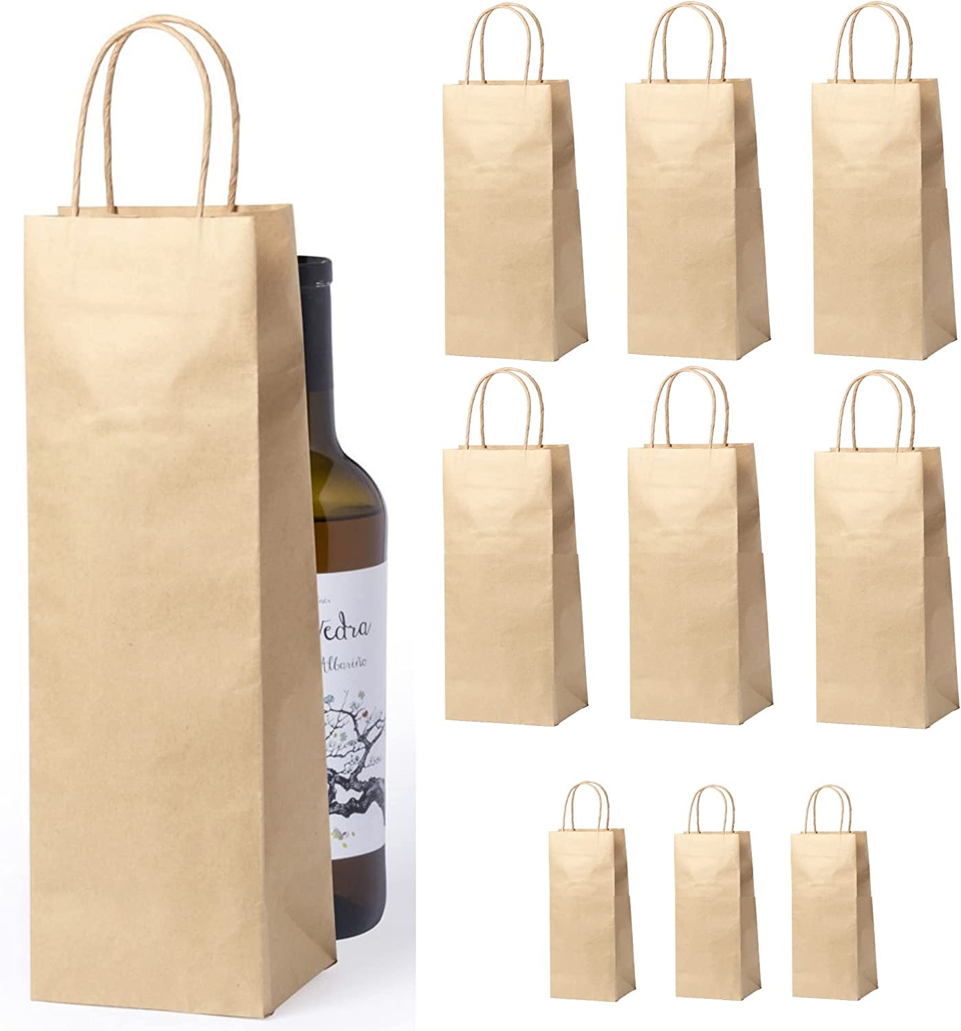 Sacs Cadeau Feutre Nordstern Lot De 3 - Pour Bouteilles Vin/Champagne, Réutilisables, 41x14.5cm