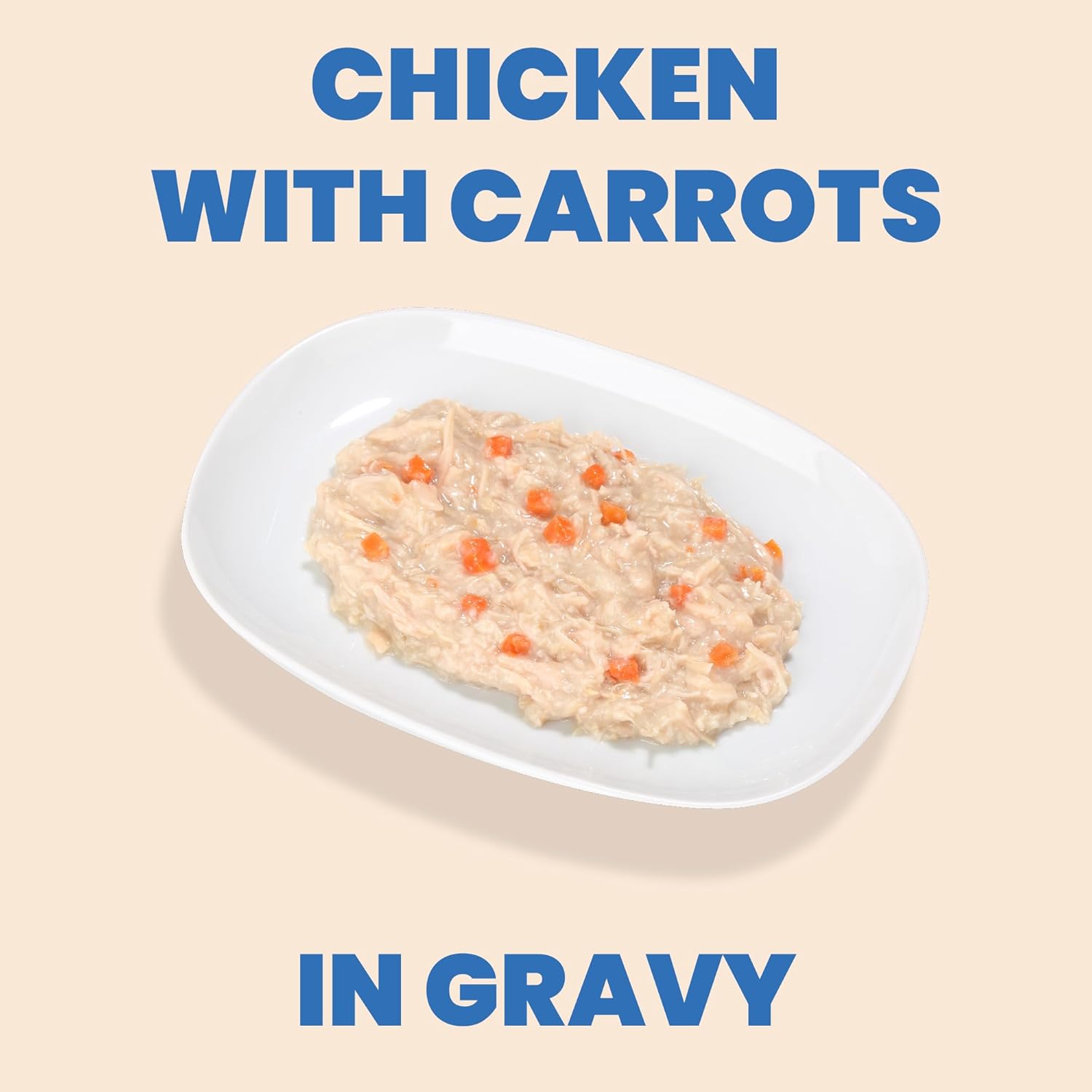 almo nature HQS Complete CAT Wet Cat Food Chicken Recipe with Carrots in Gravy - Grain-Free Cat Food Canned, 2.47 oz (Pack of 12)