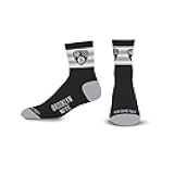 NBA mens Nba 5 Stripe Logo Quarter Sock Large
