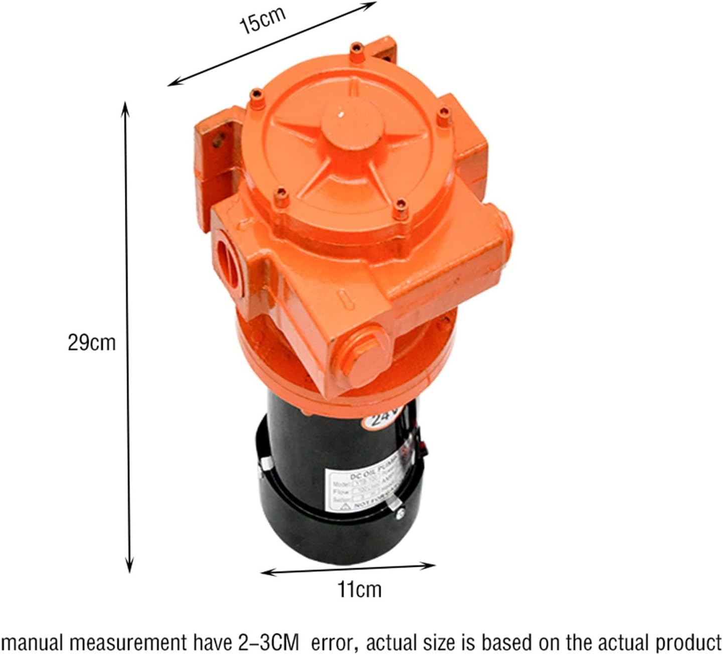 Adjustable Small Submersible Pump YB-100 12V/24V Large Flow Self-Priming Electric Pump High Power Fuel Transfer Pump for Pumping Oil 3100rpm 90L/min (Size : 12V)