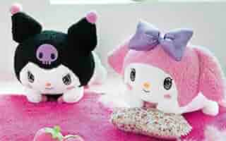 Amazon.co.jp: マイメロディ＆クロミ寝そべりBIGぬいぐるみ 全2