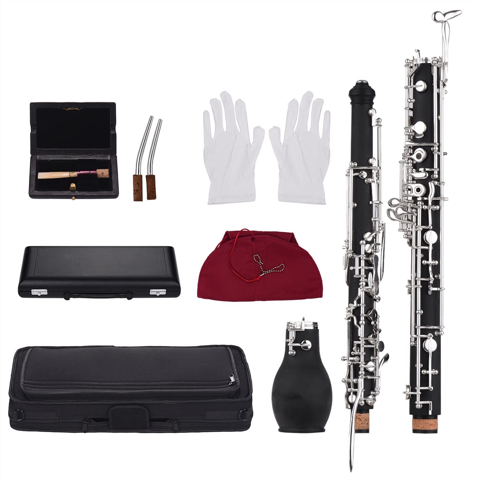 Strumento Oboe Professionale Alto Oboe F Key Oboe Semi- Automatico Cupronickel Nickel Oboe Principiante di Oboe