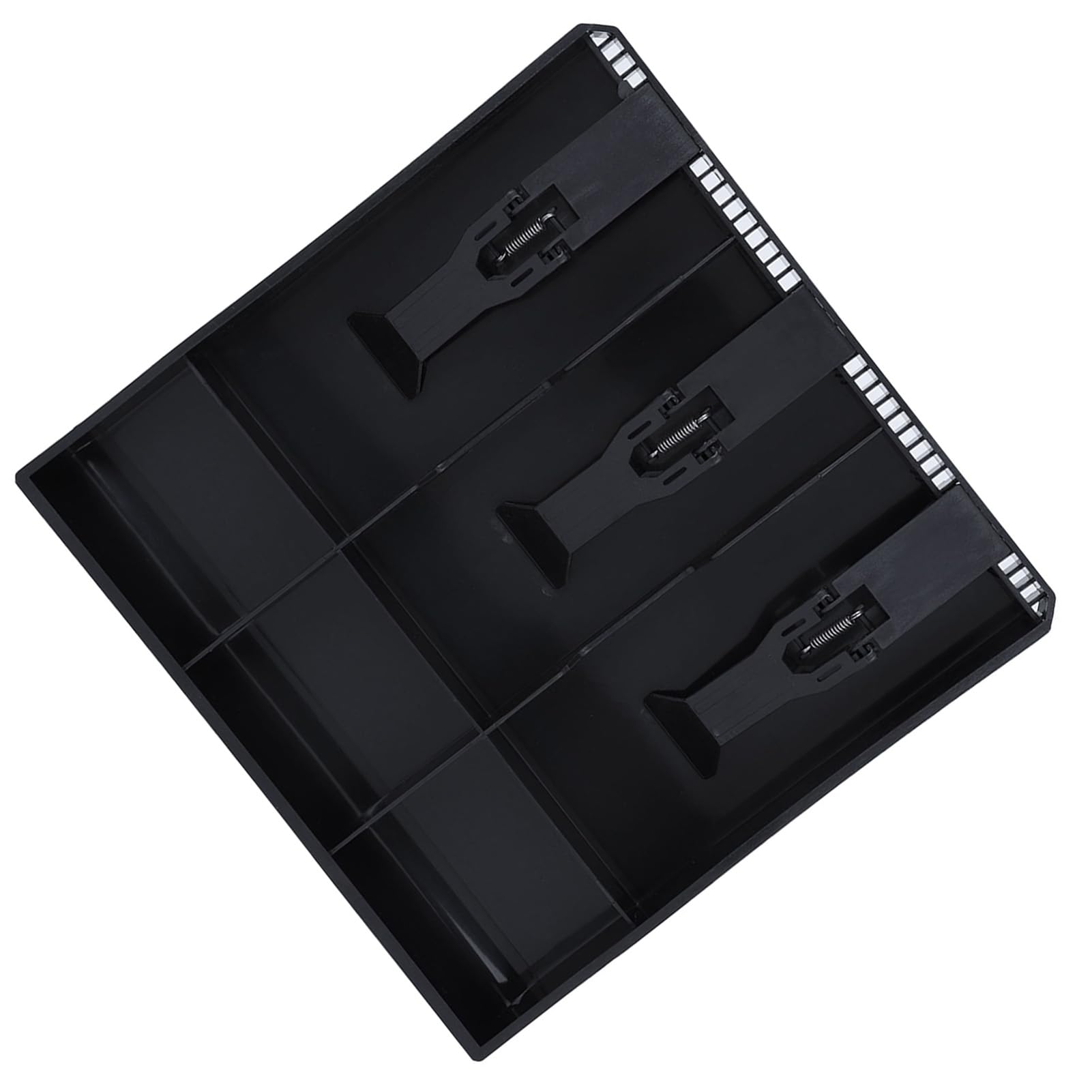Cash Box Cash Drawer Register Insert Tray Replacement 3 Bills 3 Coins for Petty Cash Money Storage Box(Black)