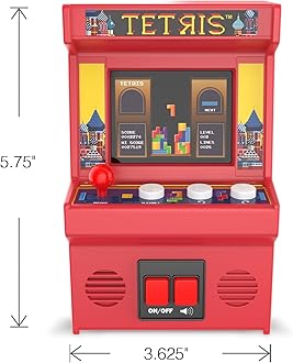 Arcade Classics Tetris - Retro Mini Arcade Game, Full Color Screen, Classic H...