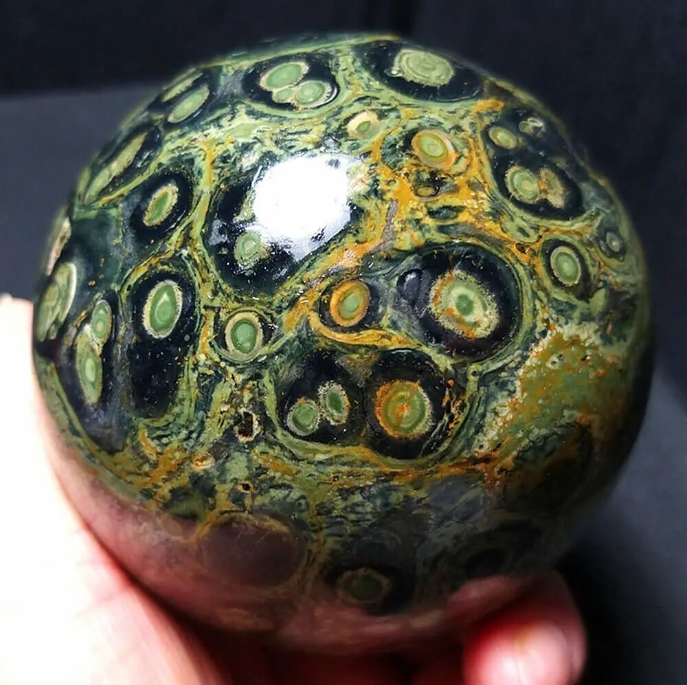 Decorative Ornaments Jasper Ball Quartz Crystal Ball Decorative Ornaments (Size : 150-200g)