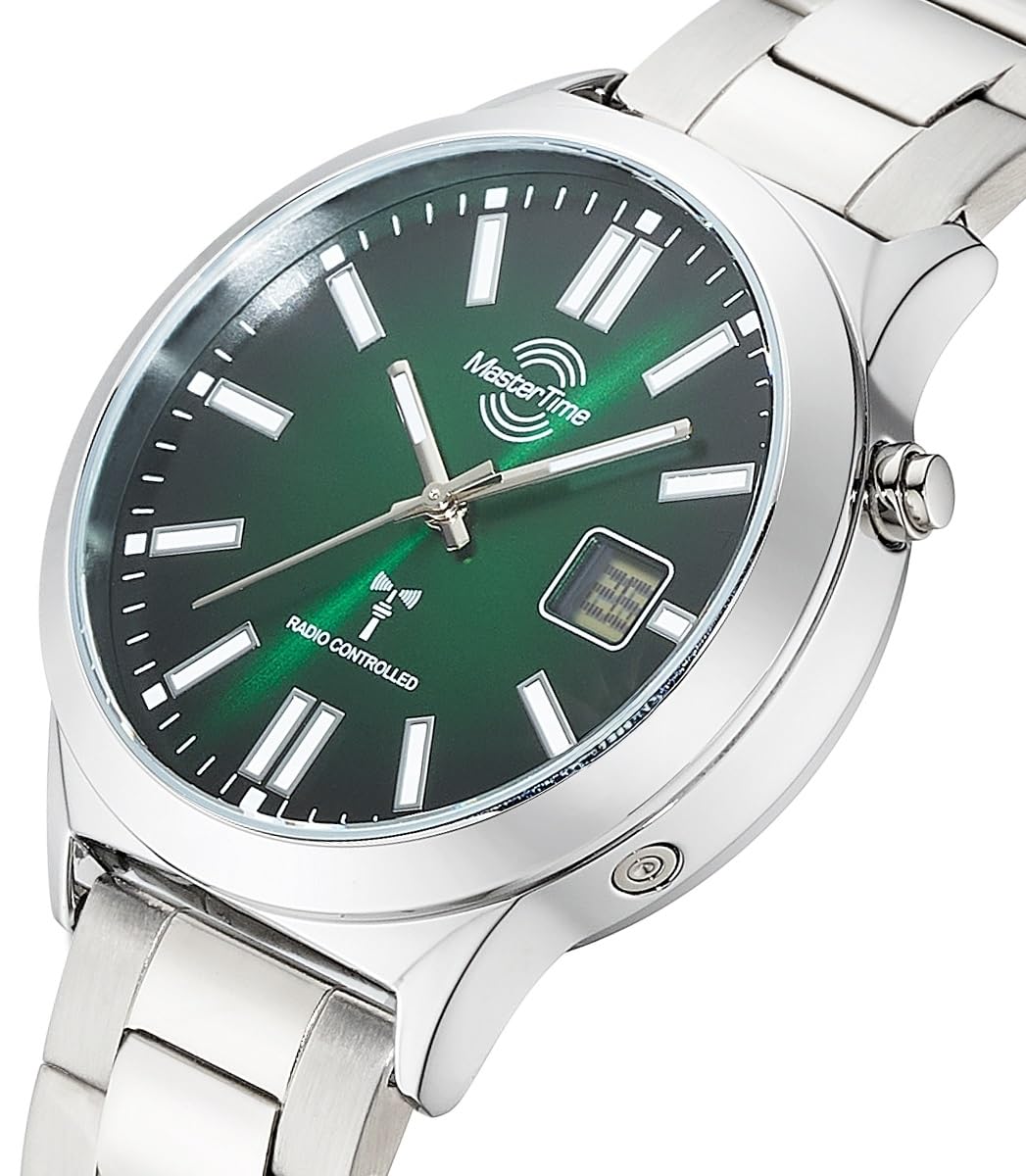 Master Time Funk Quarz Herren Uhr Analog-Digital mit Edelstahl Armband MTGA-10944-81M