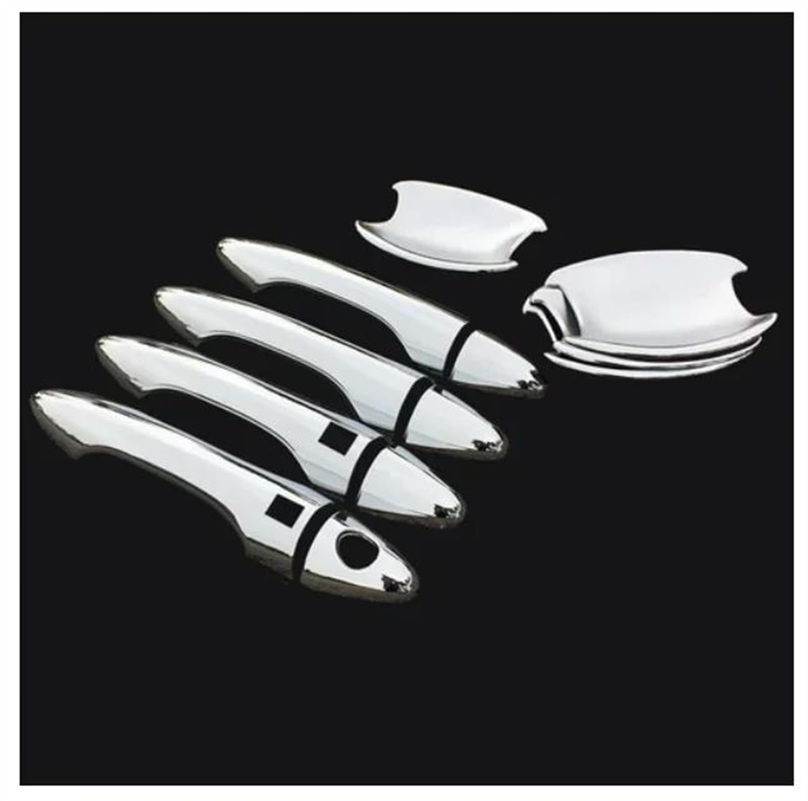Noheeu Onecolor Car Styling Stickers For Kia For Sportage R 2010-2016 Protective Cover Door Handle Outer Bowls Trim(Onecolor)