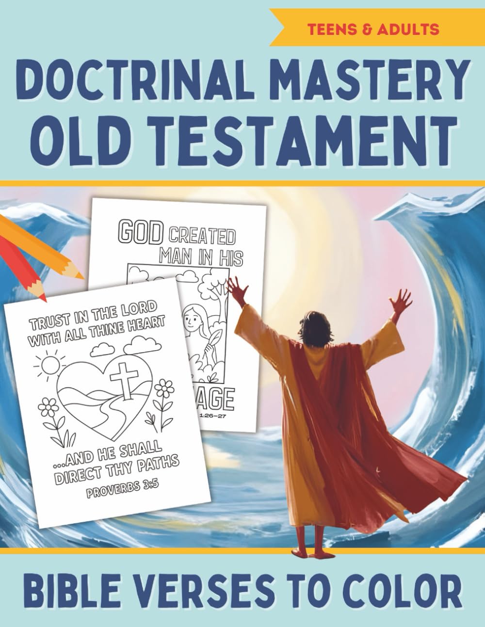 Doctrinal Mastery Coloring Book, Old Testament: Scripture Verses to Color | Gifts for LDS Young Men Women, Seminary, Missionary, Adults, Ages 11+
