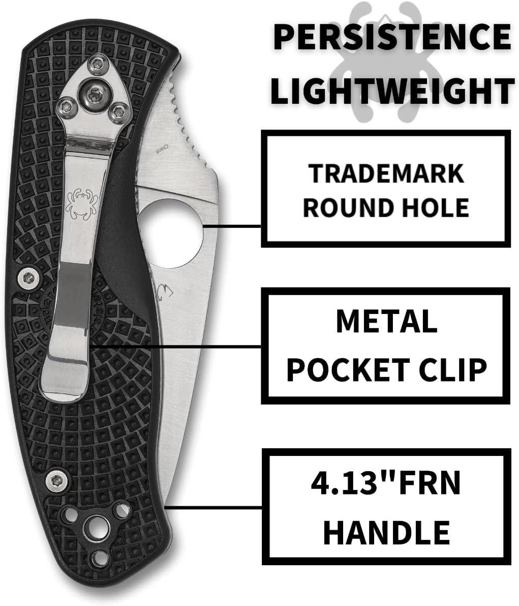 Spyderco C136PSBK Persistence Lightweight
