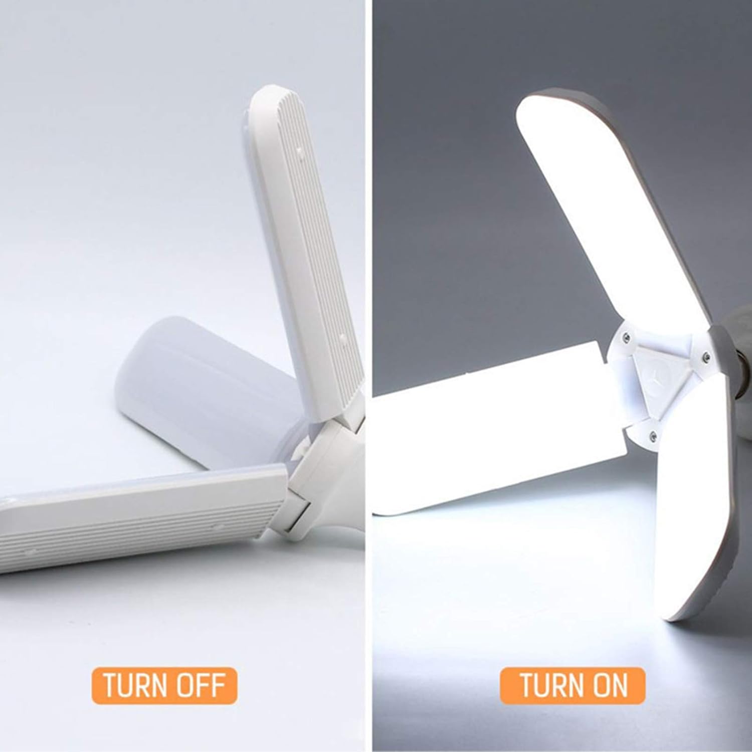 Best Cyber Deals 🔥 Led Garage Light, 45W 6500K Garage Lights, CANMEIJIA Led Garage Ceiling Lights with 3 Adjustable Panels, Deformable Garage Light Bulb LED Garage Lights for Warehouse Workshop Basement