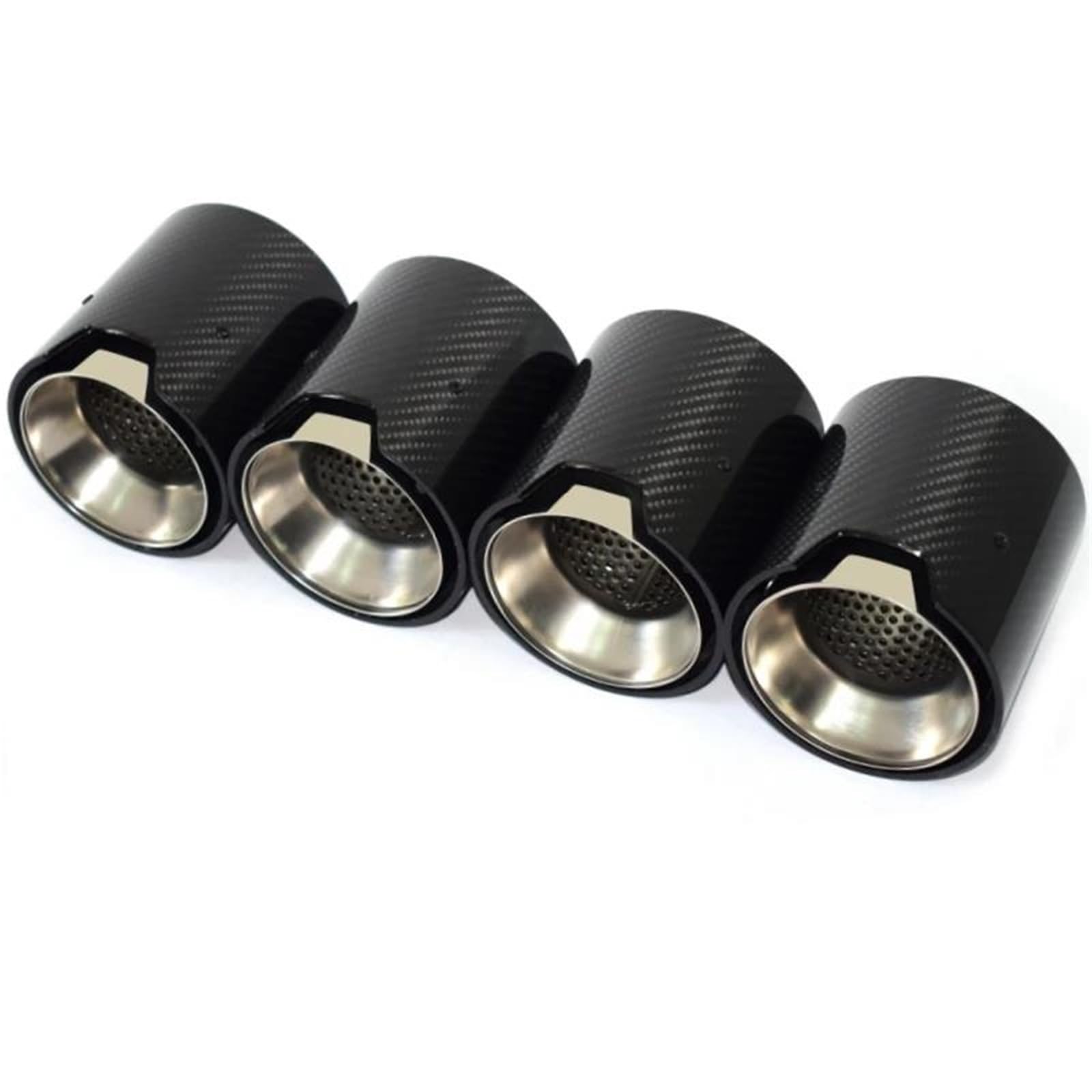 Car End Pipes For BMW M2 M3 M4 G80 G81 G82 G83 G87 2020-2025 Carbon Fiber Tailpipe Exhaust Muffler Models Tip Nozzles Exhaust End Pipe Muffler Tip(Matte)