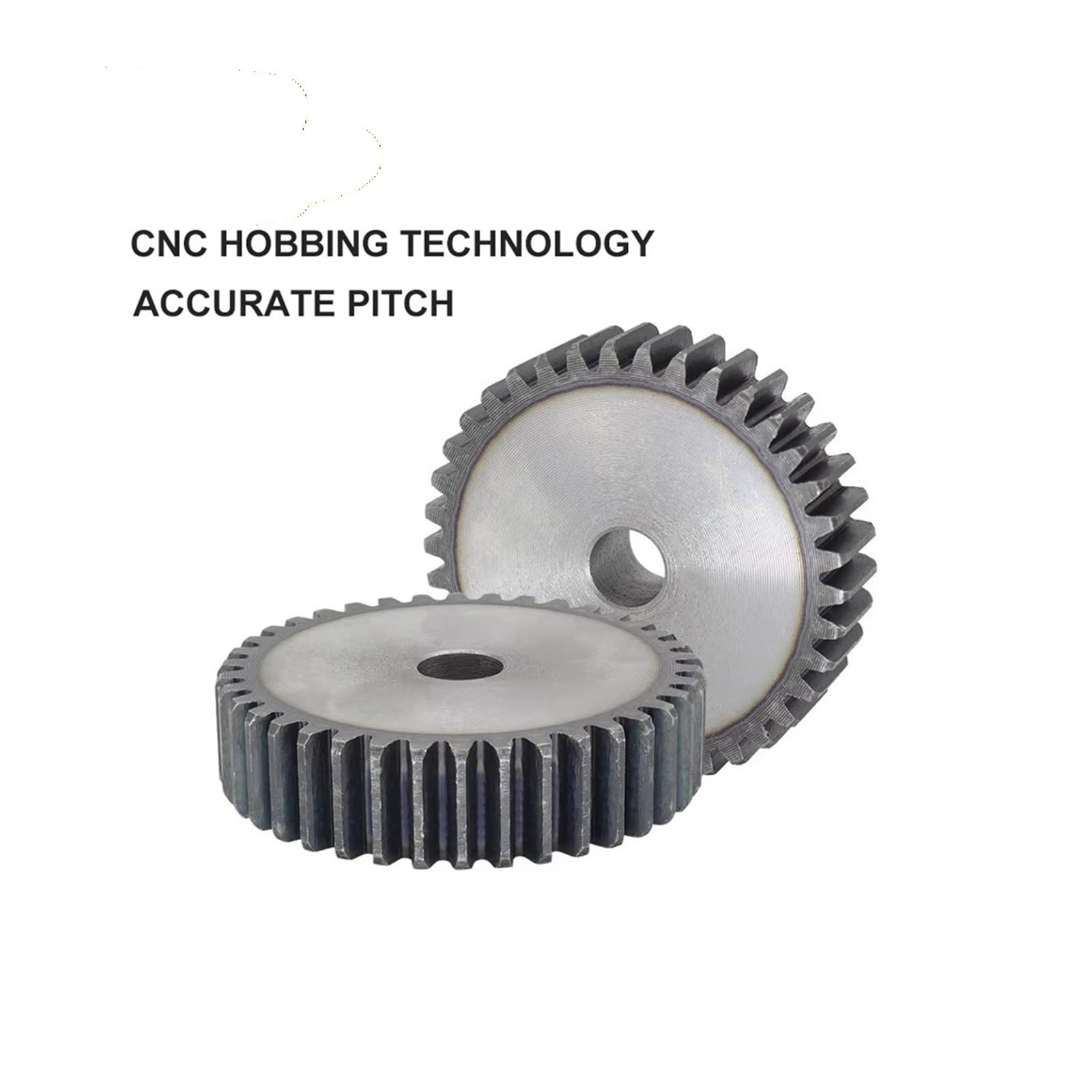 1 pieza 2M-95/98/99/100T 45# engranaje material de acero engranajes cilíndricos para accesorios de transmisión parte CNC (95T, diámetro 20 mm)