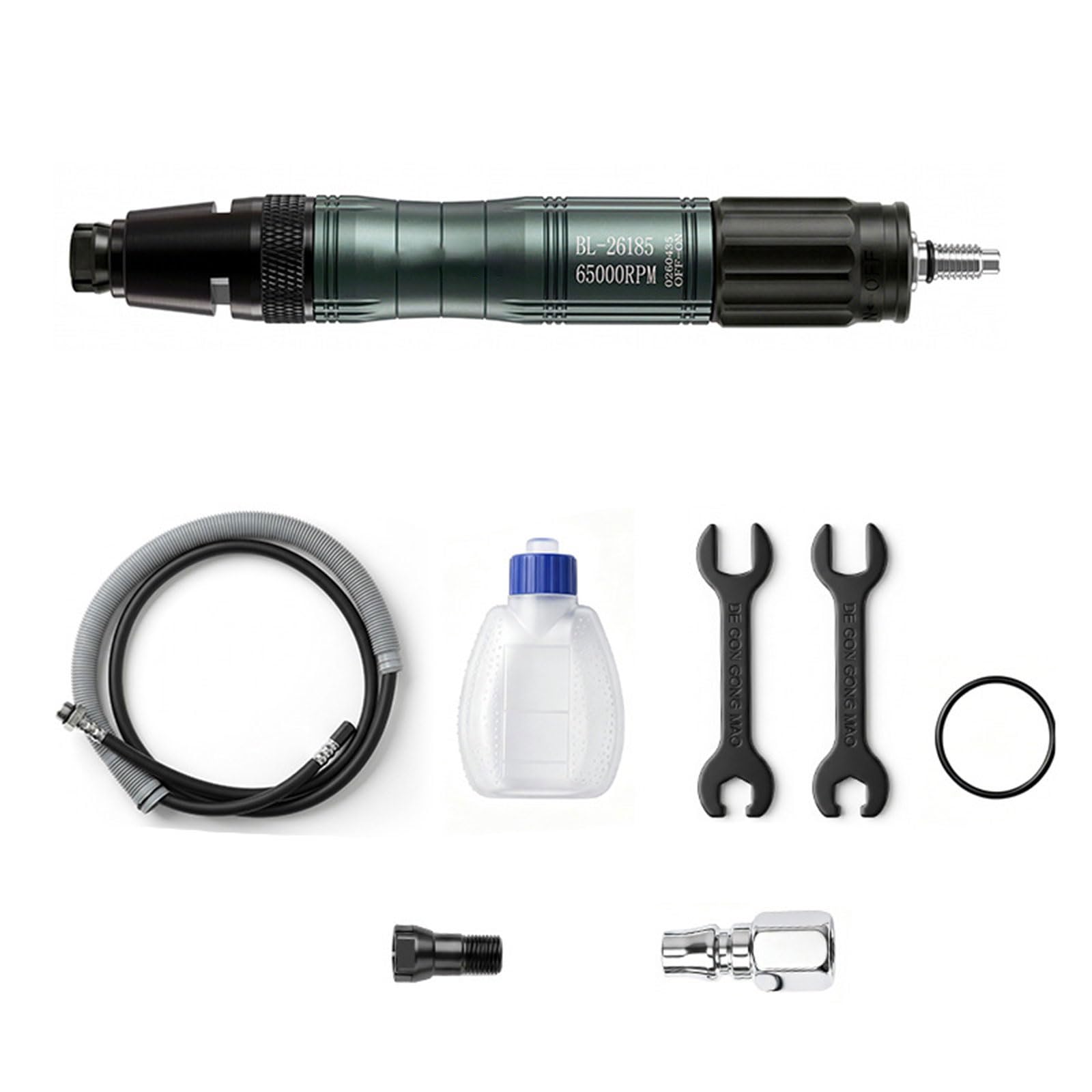 Cazstyk Double Chuck Adjustm Multipurpose High Power Air Grinder Set Pneumatic Grinding Tool For Comfortable Handling Professional Beginner Use Low Air Grinder