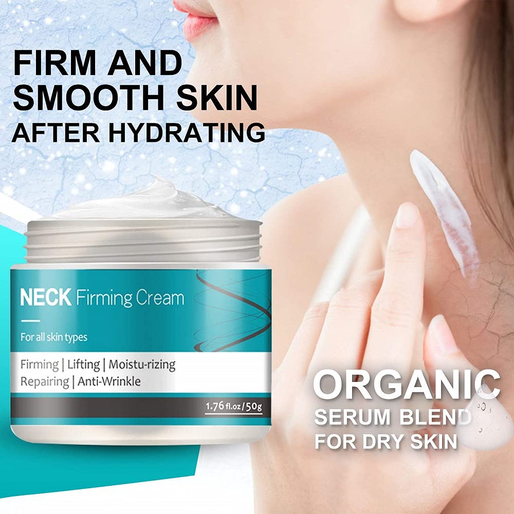Neck Cream, Anti Aging Wrinkle Firming Moisturizer for Double Chin Reducer & Décolleté Neck, Crepe Erase Skin Tightening Cream with Collagen & Retinol, 1.7 fl oz : Beauty & Personal Care
