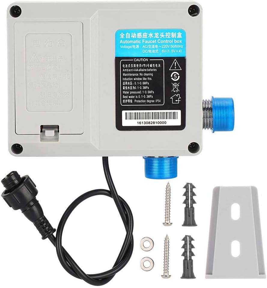 Smart Sensor Faucet Battery Type Control Box Replacement Parts Power Saving Sanitary Practical Automatic Faucet Accessories Gray