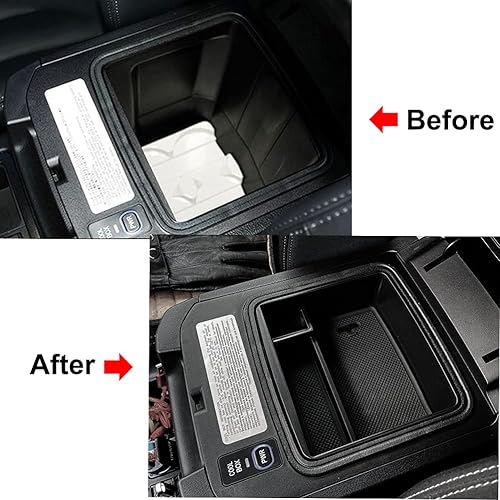 Miniatura 3 de AUTOXBERT Organizador de consola central, bandeja para reposabrazos, caja de almacenamiento para Toyota Land Cruiser Prado J120/LC120 2004-2009
