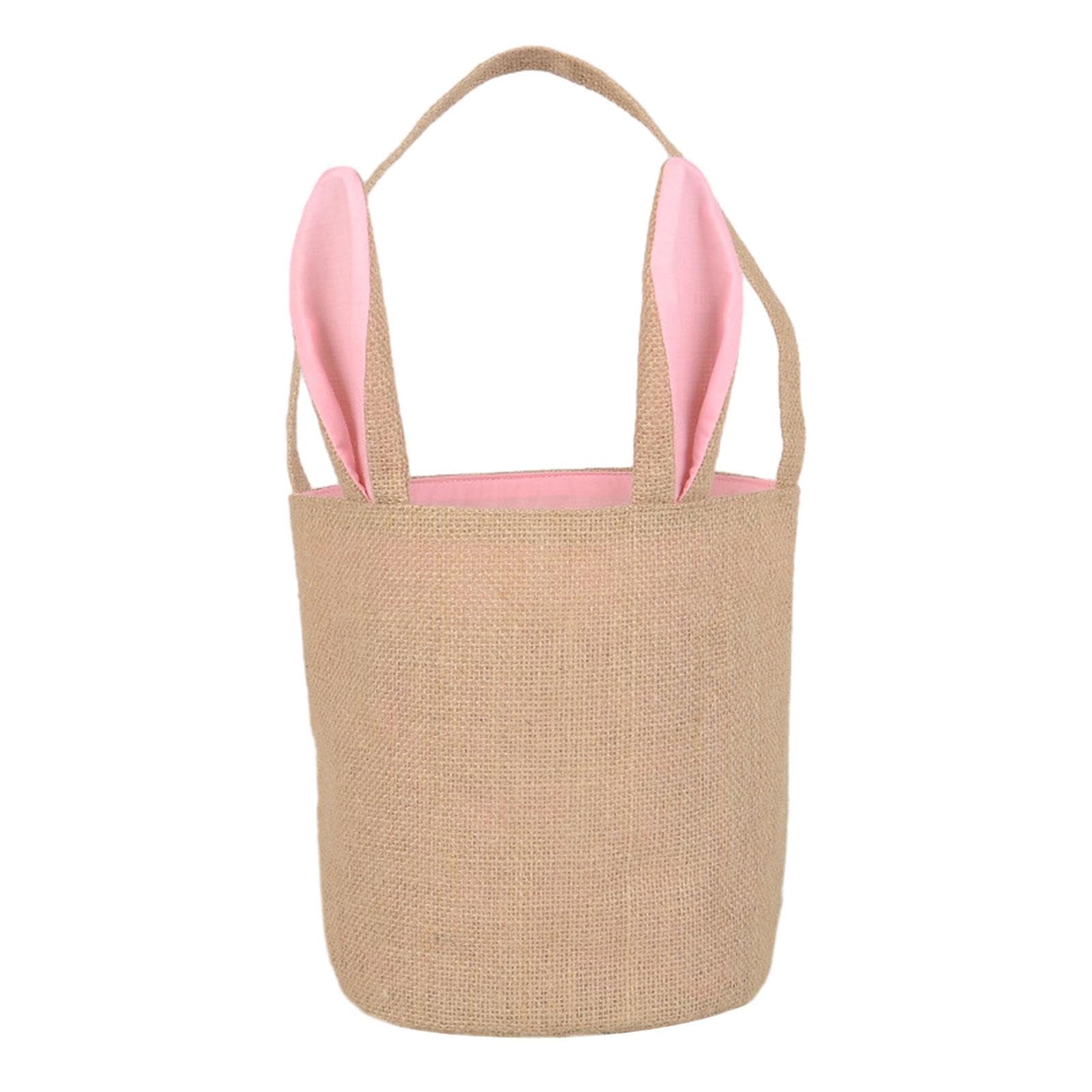 Sac à main bandoulière lapin en jute pour la chasse aux œufs de Pâques