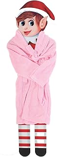 Elves Behavin\' Badly Naughty Elf Dressing Gown Accessory for Christmas - Pink