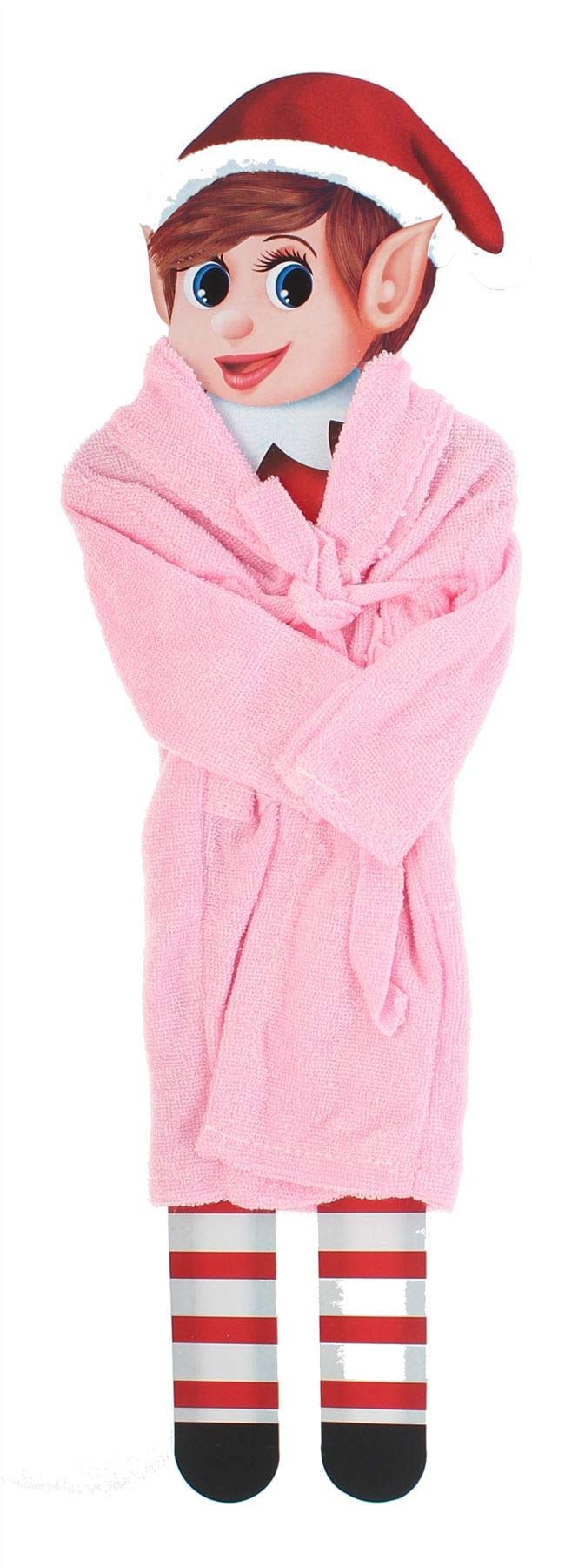 Pink Elves Behavin' Badly Naughty Elf Dressing Gown Accessory For Christmas