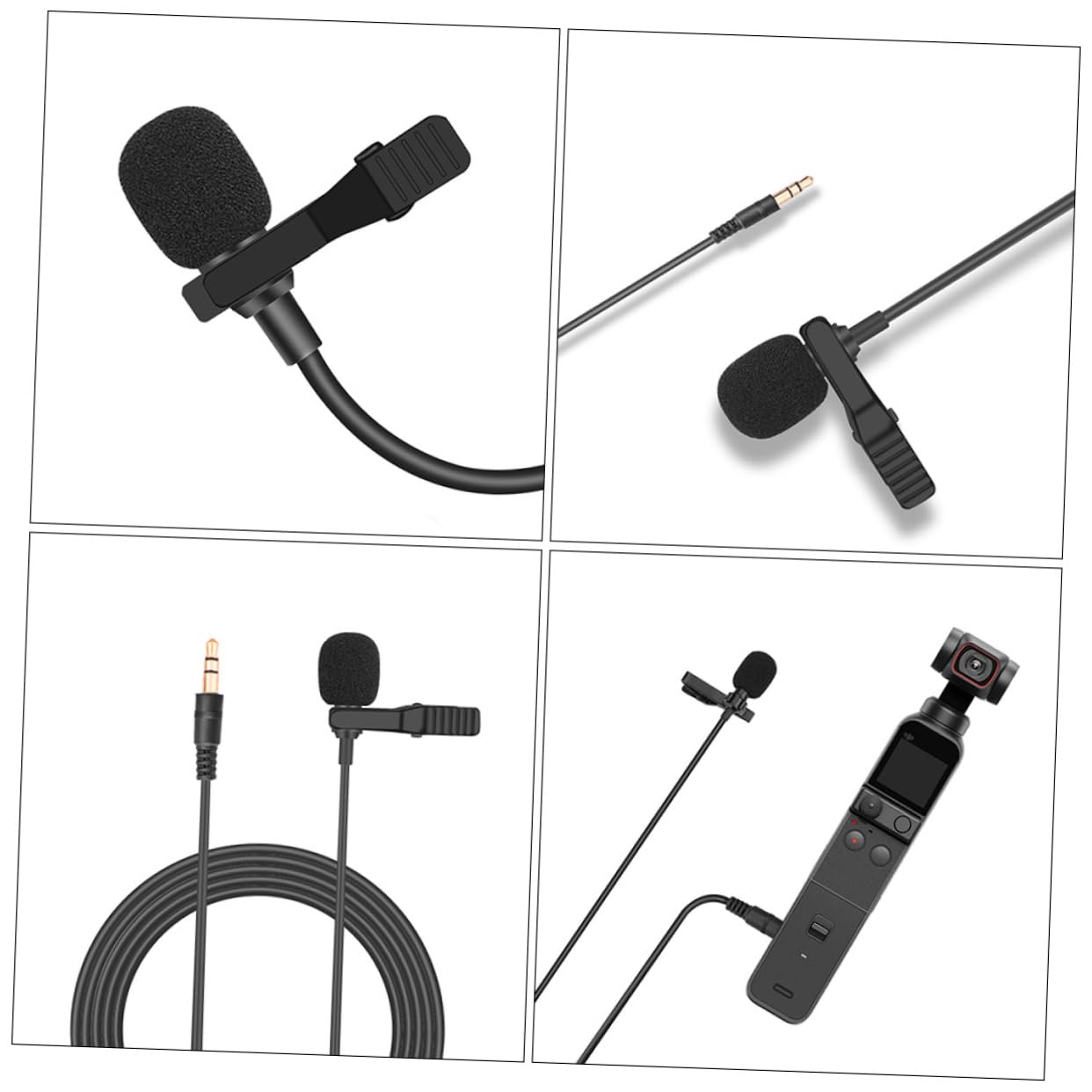 OSALADI 3stücke Lavalier Mikrofon Für Pocket Tragbares Ansteckmikrofon Mit Clip Für Live- Vlogs Und Gaming Rauschunterdrückung Einfach Zu Bedienen