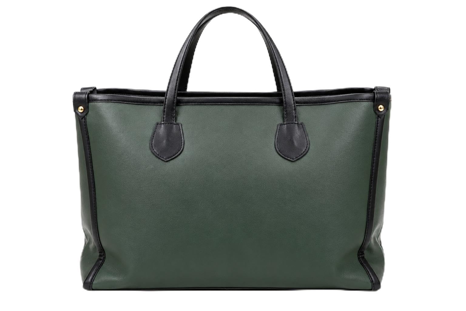 GlameurGirl Women's PU Faux Leather Tote Bag | Green Spacious Carry Handbag-image-21