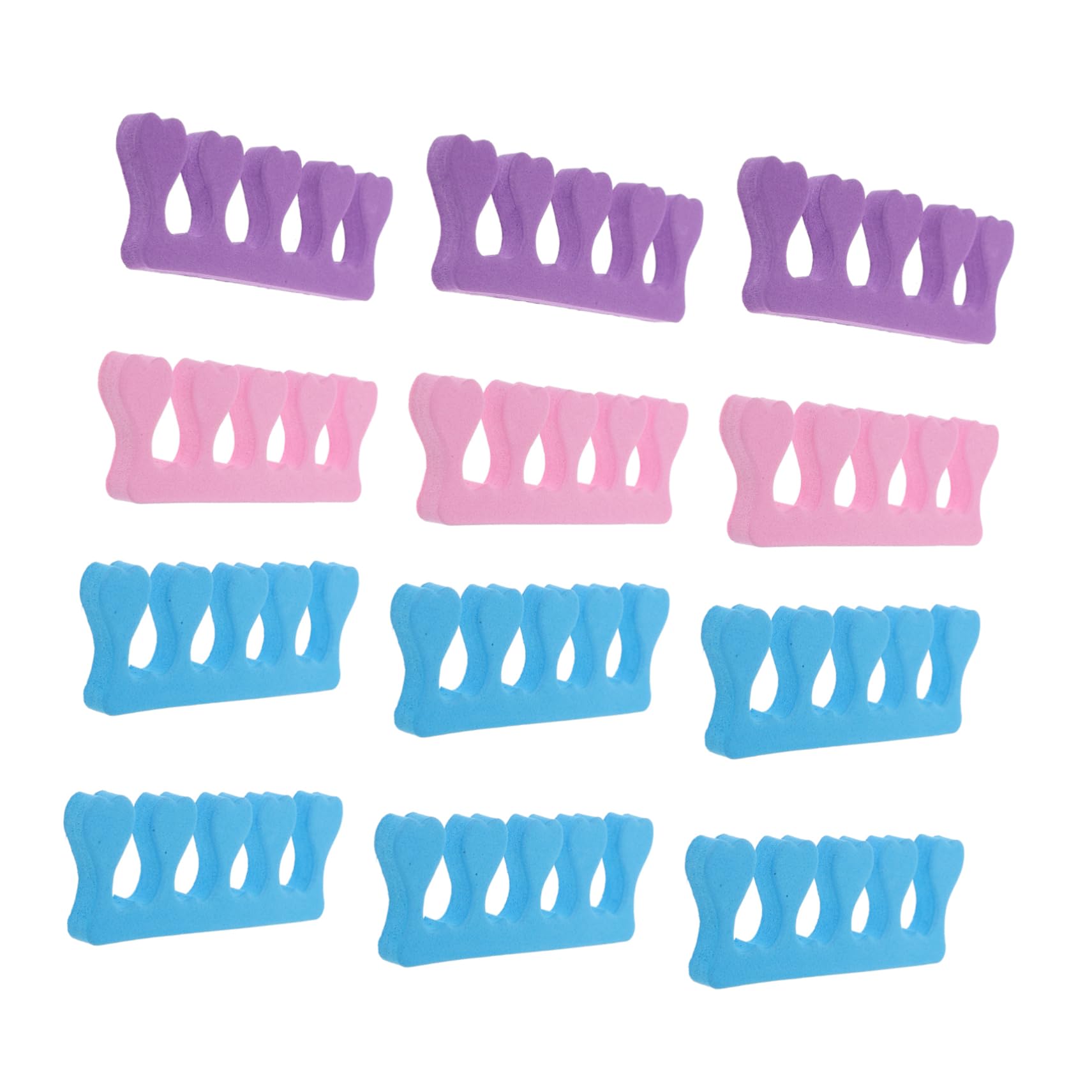 Healvian 90pcs Heart Shape Toe Separators for Nail Art Toe Spreader Tool for Feet Men